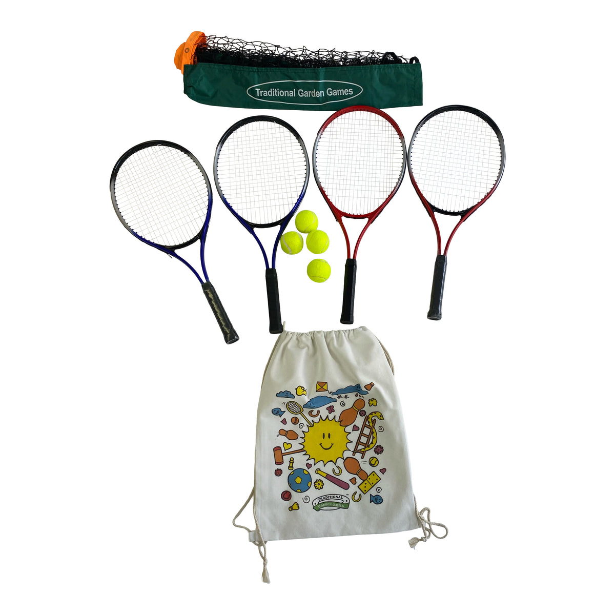 Doubles Tennis Set with 5m Net